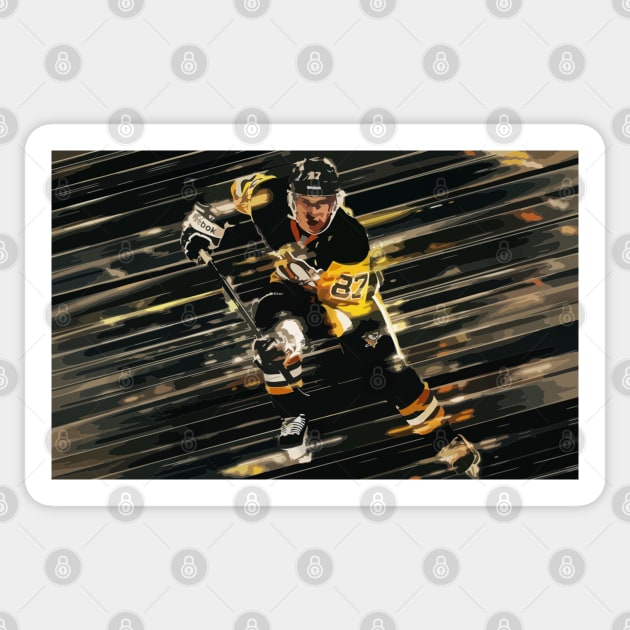 Sidney Crosby Painting Sticker by gktb
